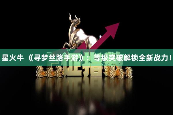星火牛 《寻梦丝路手游》：等级突破解锁全新战力！